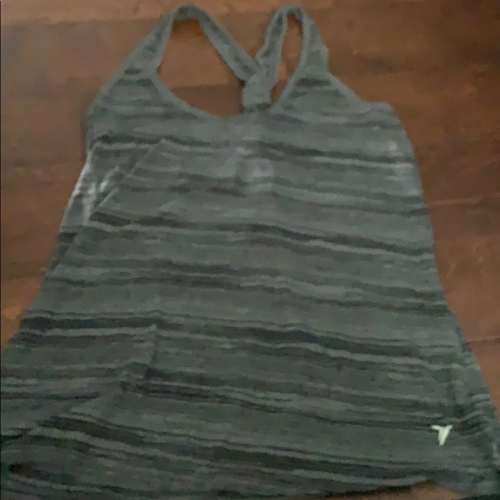 Old navy gray and black exercise tank